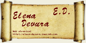 Elena Devura vizit kartica
